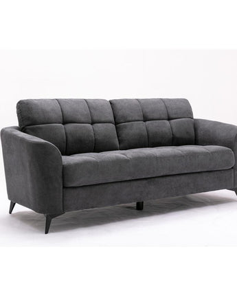 Callie Gray Velvet Fabric Sofa