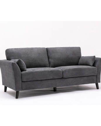 Damian Gray Velvet Fabric Sofa