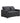 Zoey Dark Gray Linen Convertible Sleeper Loveseat with Side Pocket