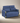 Navy Teddy Velvet Sleeper Loveseat with Side Pockets