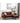 Mia Brown Sectional Sofa Chaise with USB Charger & Pillows