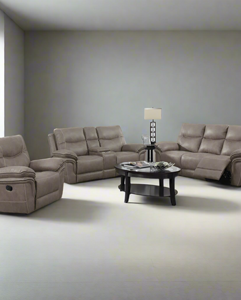 Isabella Sofa, Loveseat and Chair Set - Grey