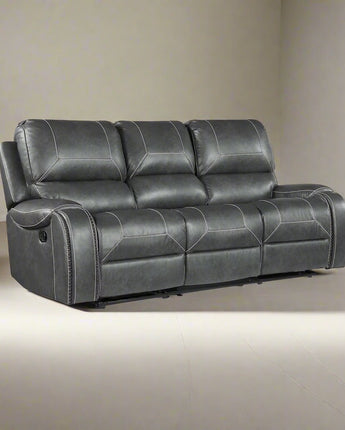 Keily Manual Recliner Sofa - Grey