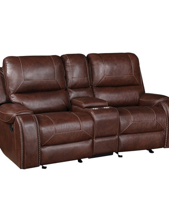 Keily Manual Glider Recliner Loveseat - Brown