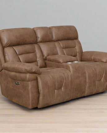 Brock Power Recliner Console Loveseat