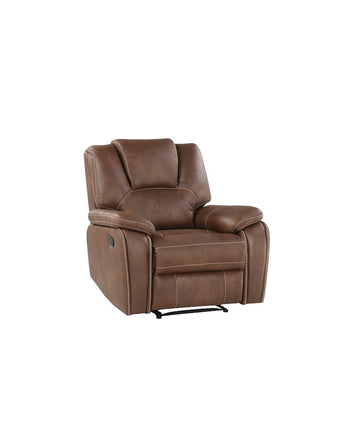 Katrine Reclining Sofa, Loveseat and Chair Set - Brown