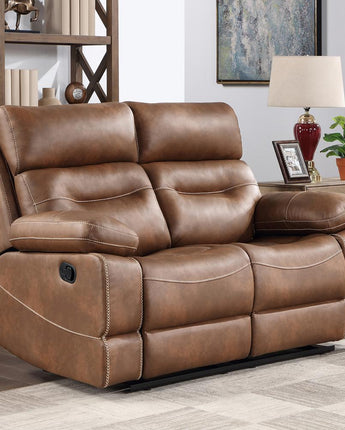 Rudger Manual Motion Loveseat Brown