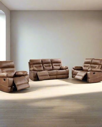 Rudger Manual Motion Loveseat Brown