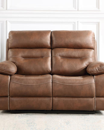 Rudger Manual Motion Loveseat Brown