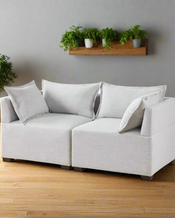 2-Piece Modular Loveseat Sofa