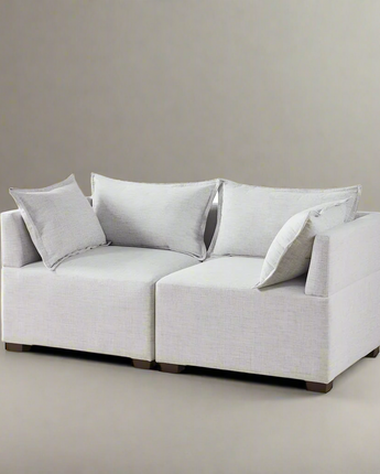 2-Piece Modular Loveseat Sofa