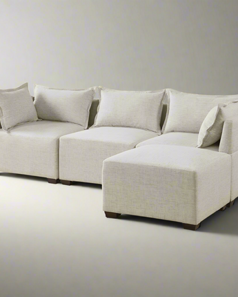 4-Piece Modular Sofa with Ottoman