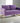 LeisureMod Lincoln Modern Mid-Century Upholstered Velvet Loveseat with Gold Frame, Purple