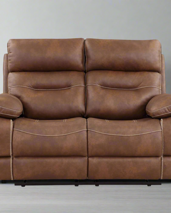 Rudger Manual Motion Loveseat Brown