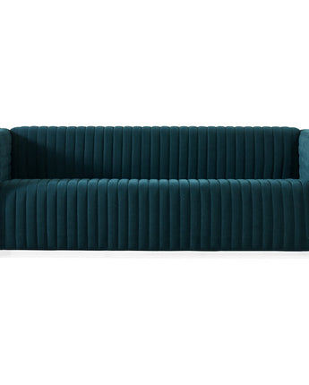 Elara Sofa - Blue Velvet