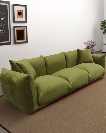 Arlo Olive Green Velvet Sofa