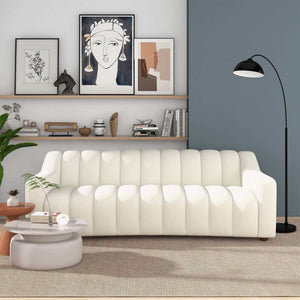 Modern Luxury Tight Back Boucle Sofa