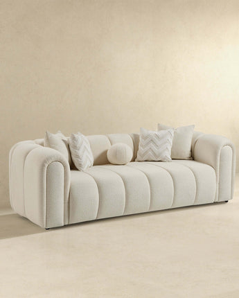 Beatrice Ivory Boucle Sofa