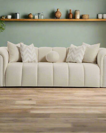 Beatrice Ivory Boucle Sofa