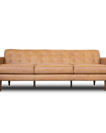 Braxton Tan Leather Sofa