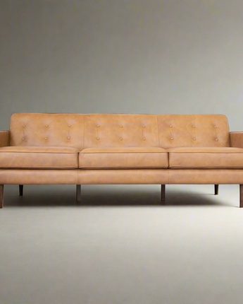 Braxton Tan Leather Sofa