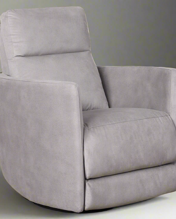 Lawson Swivel Glider Suede Recliner Chair - Latte