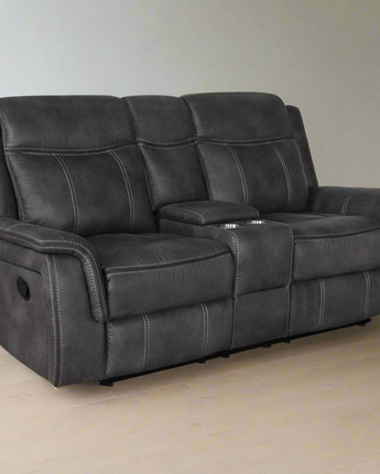 Lawrence Upholstered Tufted Back Motion Loveseat