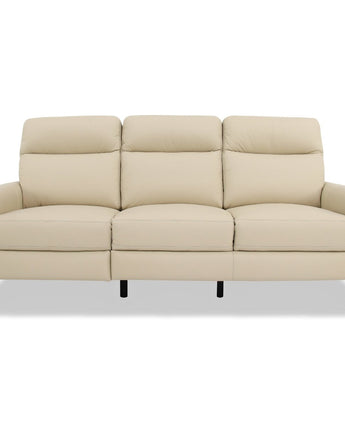 Elliot Incliner Sofa Left - Cream Leather