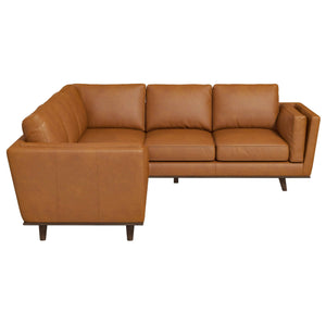 Farsah Mid Century Leather Sofa