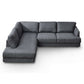 Left Grey Glander Cozy Sectional Sofa