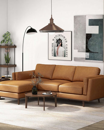 Chase Genuine Leather Sectional Sofa