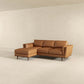 Left Chase Genuine Leather Sectional Sofa