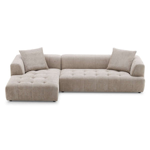 Kaynes Mid-Century Modern Boucle Sectional Sofa