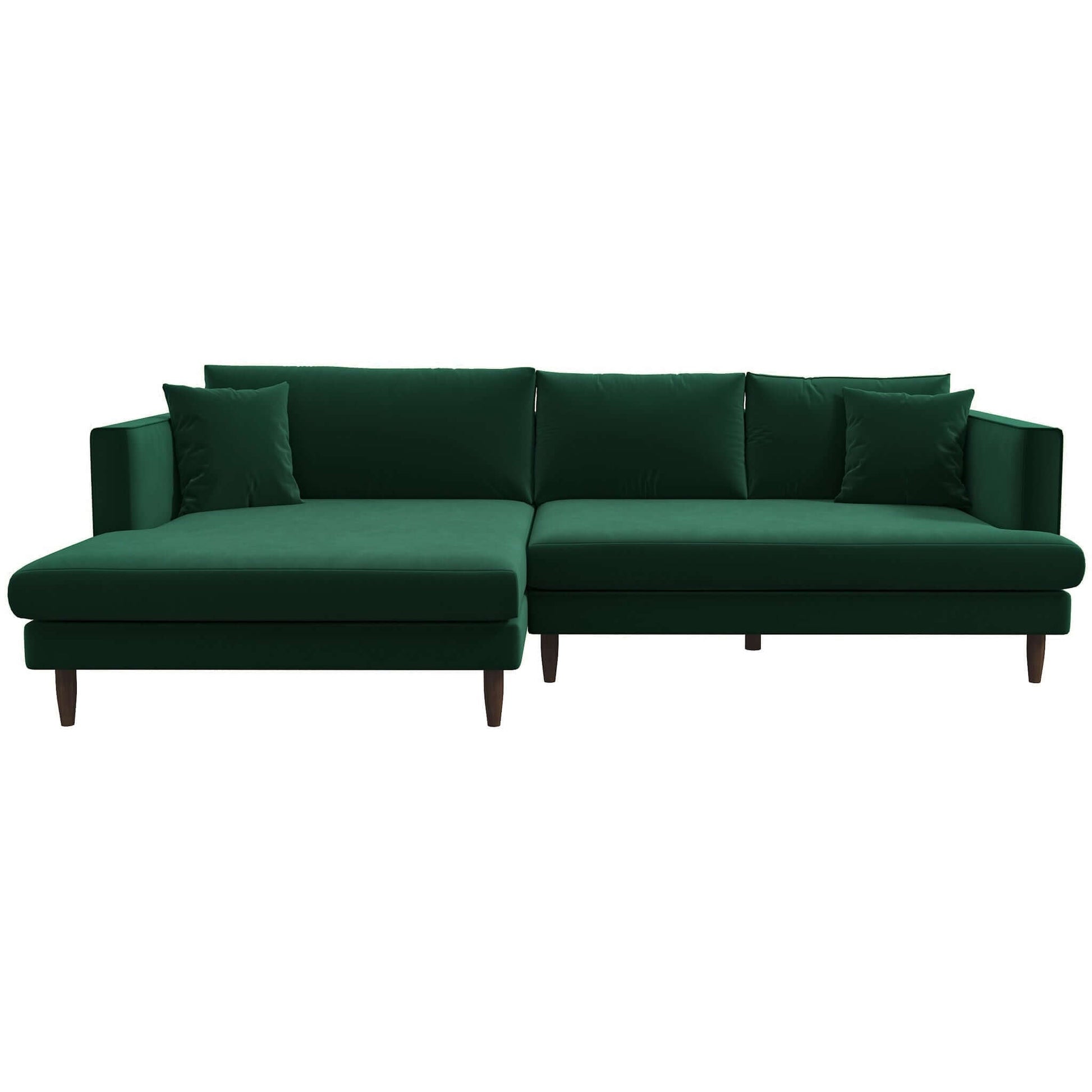 left green Blake L-Shaped Sectional Sofa 