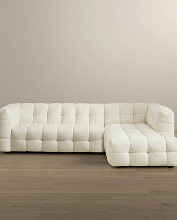 front view right sectional sofa