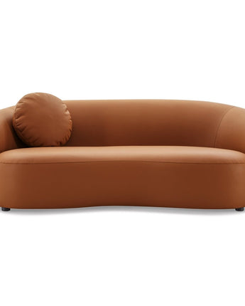 Porter Cognac PU Leather Sofa