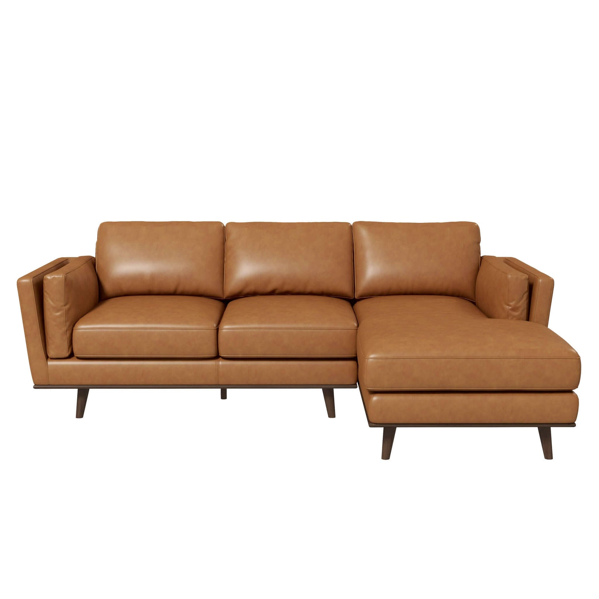 Right Chase Genuine Leather Sectional | Cherie Furniture