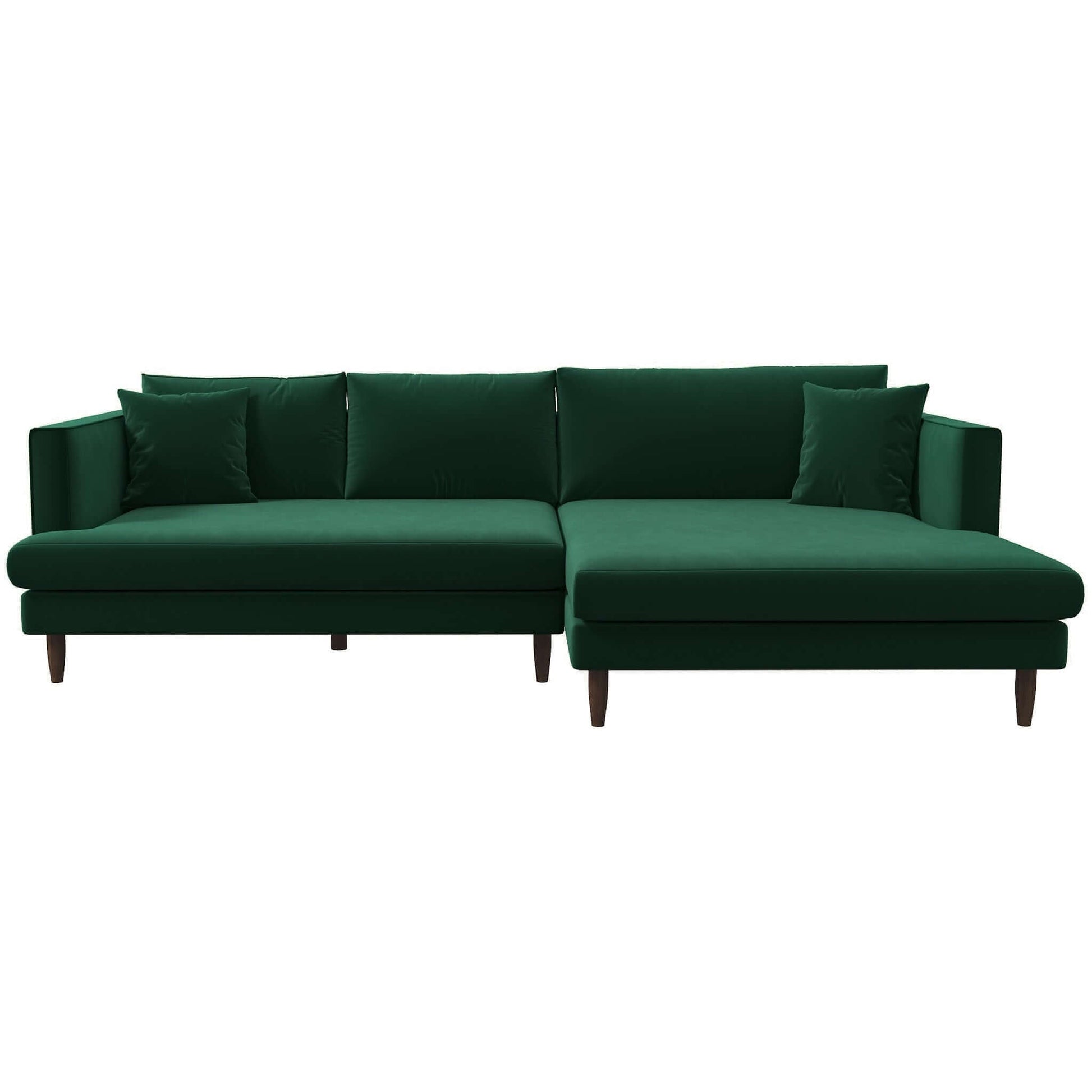 right green Blake L-Shaped Sectional Sofa 