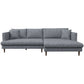Grey Blake L-Shaped Sectional Sofa 
