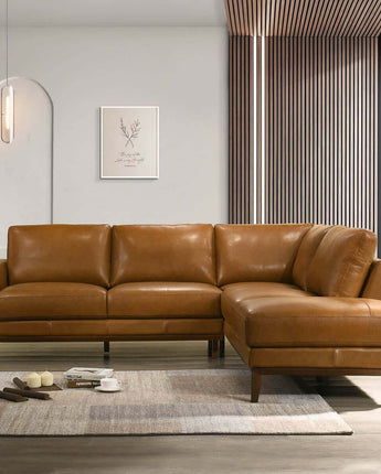 London Leather Sectional Sofa