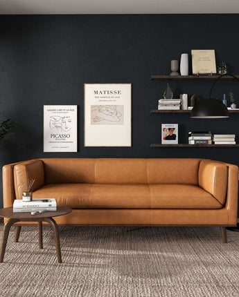 Cassidy Genuine Leather Couch