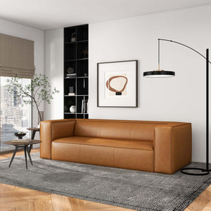 Colton tan leather sofa