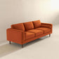 Orange Velvet Sofa