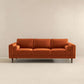 Burnt Orange Velvet Sofa