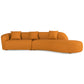Orange Japandi Sectional Sofa