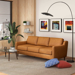 Cooper Leather sofa in a living room