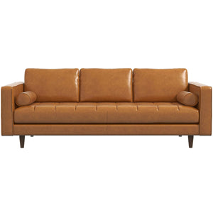 Brown Catherine Mid-Century Modern Sofa