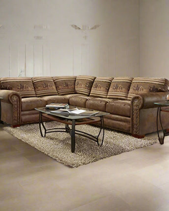 Wild Horses Two Piece Sectional Sofa