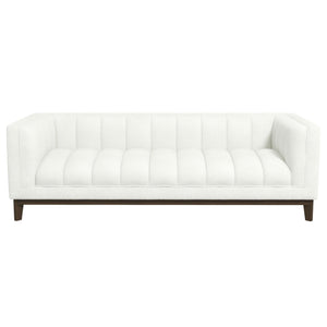 White Boucle Sofa